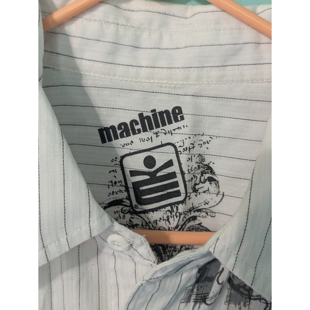 Michael Kors Machine Button Up Short Sleeve Shirt Size Large - Picture 4 of 9